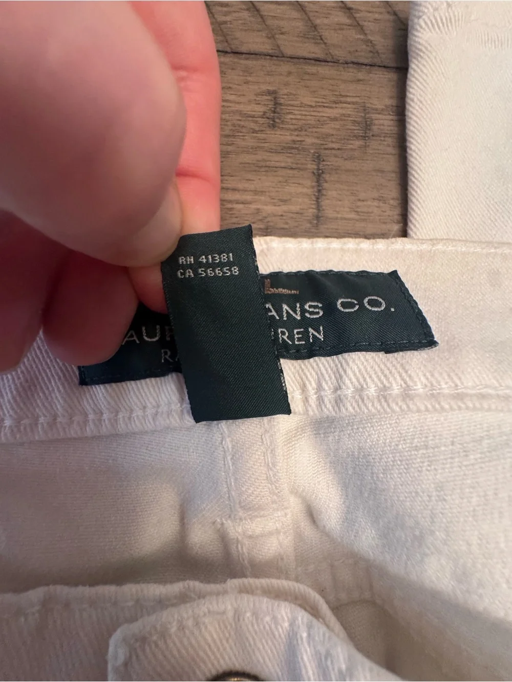 LRL LAUREN JEANS CO RALPH LAUREN White Modern Straight Ankle Jeans